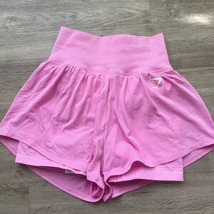 Pink Gymshark shorts